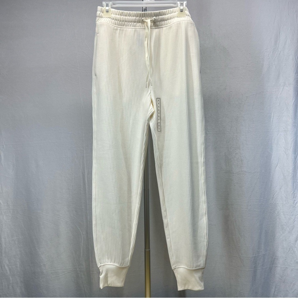 DSG Women's Ottoman Light Cream Ribbed Pants small